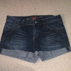 Mid Rise Jean Shorts
